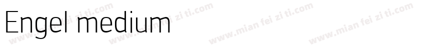 Engel medium字体转换